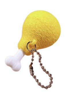 CHICKEN LEG FIDGET CLICKER KEYCHAIN BAG CHARM