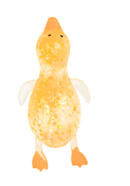 SMALL GLITTER DUCK SUGAR SQUISHY