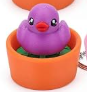 DUCK IN A BASKET FIDGET CLICKER KEYCHAIN BAG CHARM