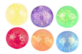 SMALL GLITTER ORB SQUISHY BALL