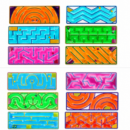 7" GEL FILLED MAZE WITH GEL BALLS SENSORY STRIP