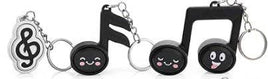 HAPPY MUSIC NOTES FIDGET CLICKER KEYCHAIN BAG CHARM