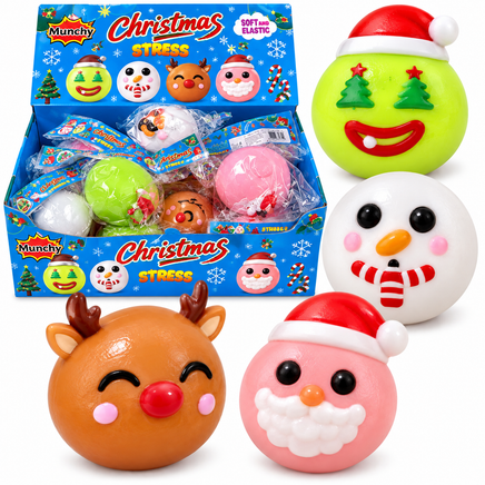 SMOOSHY FACE CRUNCHY CHRISTMAS CHARACTER SQUISHY