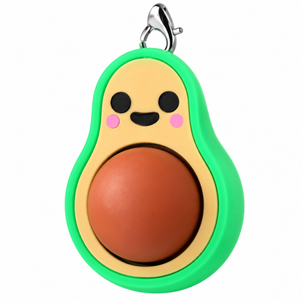 ALFIE THE AVOCADO FIDGET CLICKER KEYCHAIN