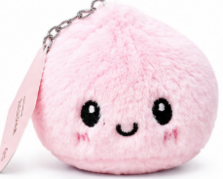 SOFT PLUSH DUMPLING KEYCHAIN/BAG CHARM