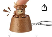 HIGHLAND COW FIDGET CLICKER
