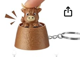 HIGHLAND COW FIDGET CLICKER