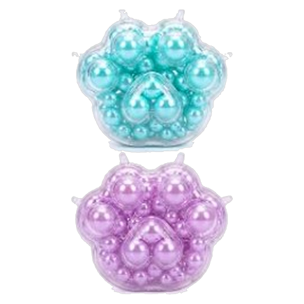ASMR PAW SQUISHY WITH PEARLESCENT BEADS
