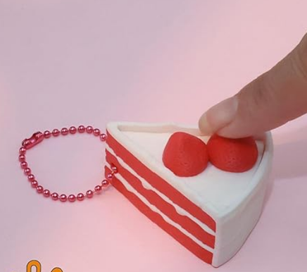 DESSERT FIDGET CLICKER CHARM CAKE