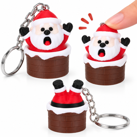 SANTA FIDGET CLICKER KEYCHAIN