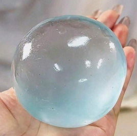 SMALL BLUE COCONUT OIL SQUISHY BALL