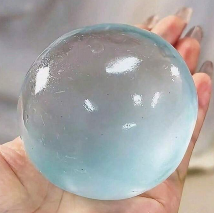 SMALL BLUE COCONUT OIL SQUISHY BALL