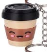 SMILING COFFEE CUP FIDGET CLICKER KEYCHAIN/BAG CHARM