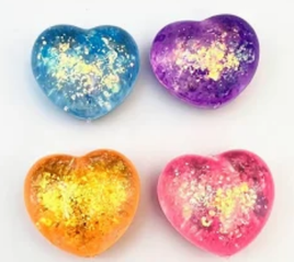 SMALL HEART GLITTER SQUISHY