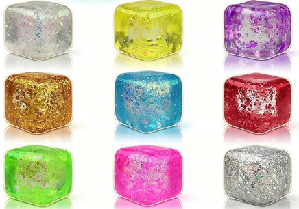 MINI GLITTER CUBE SQUISHY