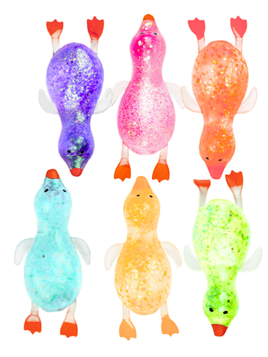 SMALL GLITTER DUCK SUGAR SQUISHY