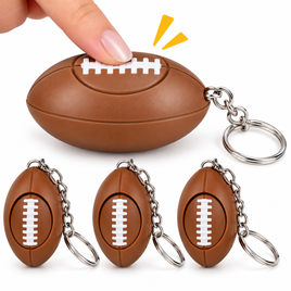 FOOTBALL FIDGET KEYBOARD CLICKER KEYCHAIN