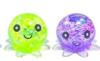 SMALL GLITTER OCTOPUS SQUISHY